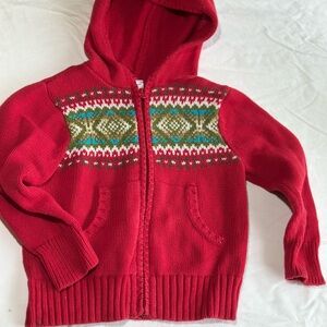 Old Navy Red Patterned Kids sweater